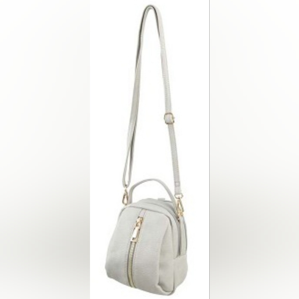 NWT Convertible Backpack to Cross Body Purse White